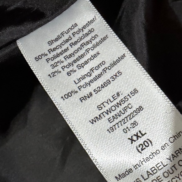 Scoop Womens Black Collarless Barrel Sleeve Blazer Jacket Plugs XXL 20 2X NEW - Picture 4 of 7